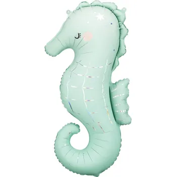 Balónek PartyDeco Balonek fóliový Mořský koník, 110 cm