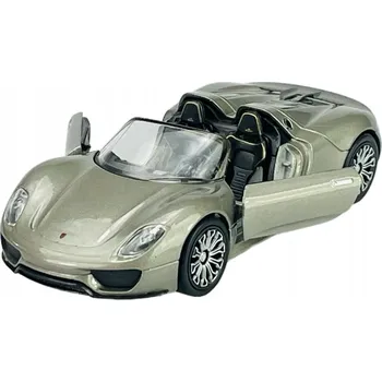 autíčko WELLY PORSCHE 918 SPYDER CONCEPT STŘÍBRNÝ 1:34 NOVÝ KOVOVÝ MODEL 43642