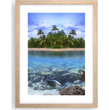 Obraz Obraz plakát v rámu světlý dub do obýváku 30x40 krajina plakáty na zeď