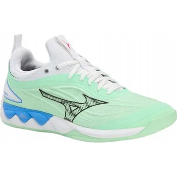 Pánská sálová obuv Sálové boty na volejbal Mizuno Wave Luminous 3 neo mint/black/frontier blue, velikost 48.5