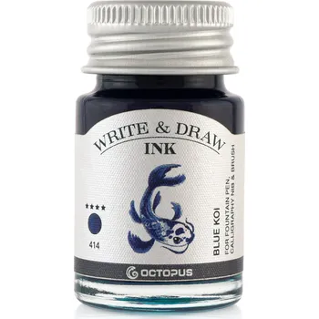 Octopus voděodolný inkoust na malování i psaní, modrý koi Objem: 10 ml