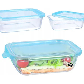 Dóza na potraviny Skleněná dóza na potraviny s víkem 1040 ml, žáruvzdorná, obědový box