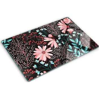 Obraz Dekorativní Deska Tvrzené Sklo na Krájení - Jarní Květiny 80x52 cm