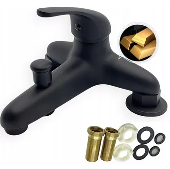 Vodovodní baterie Jednopáková vanová a sprchová baterie na okraj vany Terra Home Premium černá