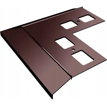 Stavební profil Vnější roh Renoplast hliníkový 96,3 x 25, délka 22 cm