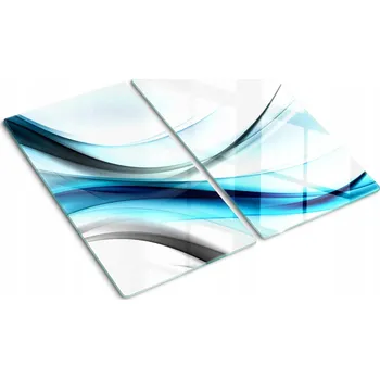 Obraz Dekorativní skleněné kuchyňské desky na krájení Vlny Abstraktní 2x30x52 cm