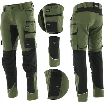 Pracovní obuv PRACOVNÍ KALHOTY ELASTICKÉ pánské KHAKI taktické OLIVOVÉ nylon SOFTSHELL 64