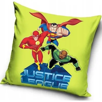 Povlak na dekorativní polštářek Povlak 40 x 40 polštáře Carbotex Liga spravedlnosti