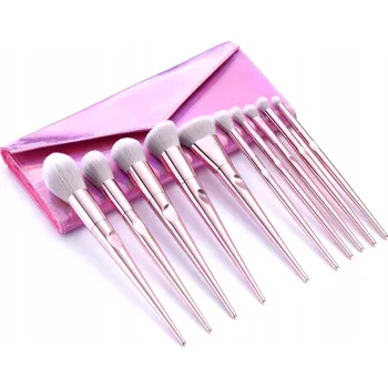 Kosmetický štětec Profesionální kosmetické štětce Sada 10 Ks + Pouzdro HOLO