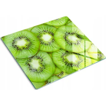 Obraz Kuchyňská Multifunkční Ozdobná Deska z Tvrzeného Skla Kiwi 60x52 cm