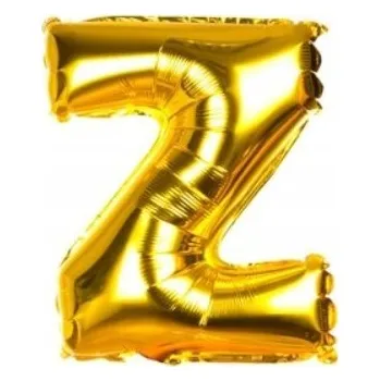 Balónek Zlatý balónek ve tvaru písmene 1 ks