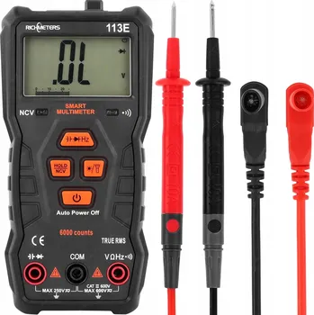 Multimetr DIGITÁLNÍ MULTIMETR S AUTOMATICKÝM ROZSAHEM RICHMETERS RM113E - MĚŘIČ ELEKTRICKÉHO PROUDU