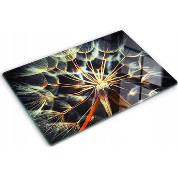 Obraz Kuchyňská Multifunkční Dekorativní Skleněná Deska Pampeliška 80x52 cm