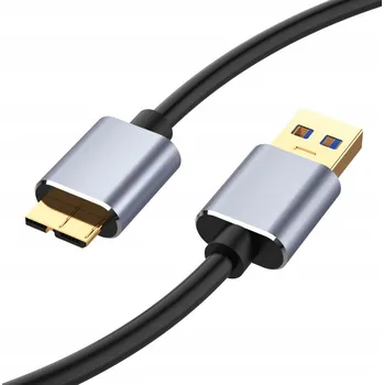 Datový kabel USB kabel pro externí disk USB 3.0 Micro B Samsung HDD krátký 0,5 m