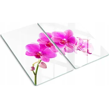 Obraz Skleněné kuchyňské desky na servírování s grafikou Růžová orchidej 2x30x52 cm