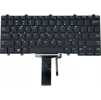 Náhradní klávesnice pro notebook Klávesnice Dell Latitude E5470 5480 5490 7480 7490 LED Single Point