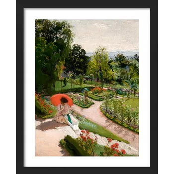 Obraz Plakát Červený deštník v rámu 42,8 x 52,8 cm