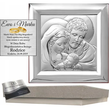 Obraz Obraz SVATÁ RODINA Svatba Křest dárek GRAVÍROVÁNÍ