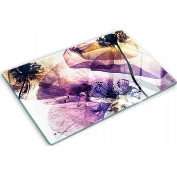 Obraz Dekorativní Deska Tvrzené Sklo na Krájení Suchý mák 80x52 cm