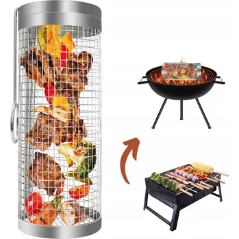 Příslušenství pro gril KOŠÍK NA GRILOVÁNÍ MASA, HRANOLKŮ, RYB NA GRIL, GRILOVACÍ ROŠT 1 KS 30 CM
