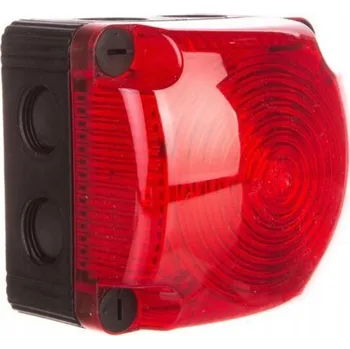 Autoelektronika LED Signalizační Maják Červený 24V DC IP66 WERMA Výstražný Svítilna Stálé Světlo 853.100.55