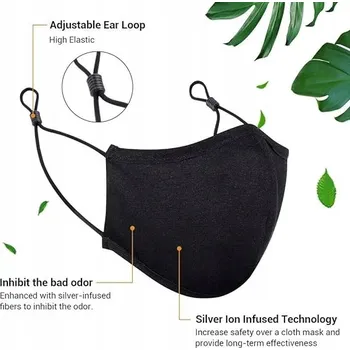 rouška 40x Látkové roušky na obličej 3vrstvé Ochranné opakovaně použitelné