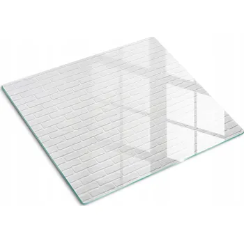 Obraz Multifunkční kuchyňská dekorativní deska z tvrzeného skla – cihlová zeď, 60 x 52 cm