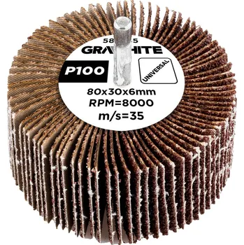 Příslušenství k brusce Lamelový kotouč 80 x 30 x 6 mm, P100 58T385