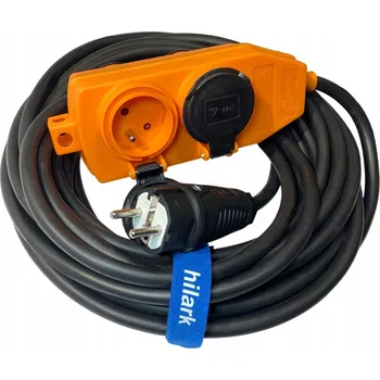 Prodlužovací kabel Prodlužovací Kabel guma H07RNF OnPD 3x2,5 45 m ROZBOČKA oranžový 4 zásuvky