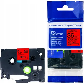 Pásek do tiskárny PÁSKA DO BROTHER TZe-461 36mm ČERVENÁ TZ-461
