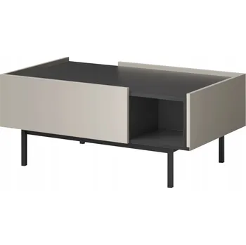 Konferenční stolek Konferenční stolek mzm24 Noel obdélníkový 100 x 60 x 43 cm černý, kašmír