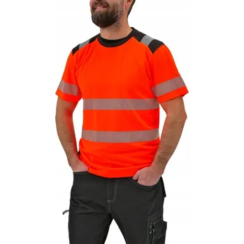 Pracovní obuv Pracovní tričko s krátkým rukávem L, reflexní oranžové