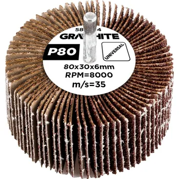 Brusný kotouč Lamelový kotouč 80 x 30 x 6 mm, P80 58T384