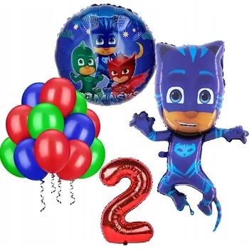 Balónek BALÓNKY sada narozeniny 2 roky PJ MASKS PYŽAMÁČCI