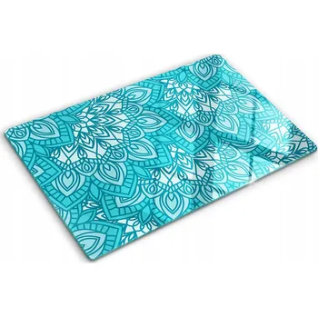 Obraz Dekorativní kuchyňská skleněná deska na krájení a servírování, dekorace 80x52 cm