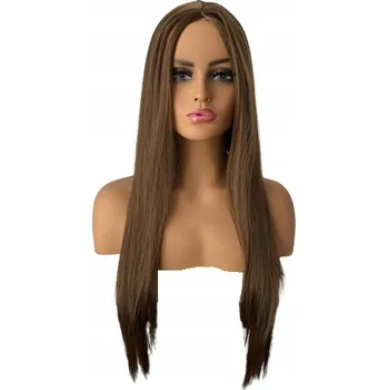 Paruka Paruka dlouhé syntetické vlasy světle hnědá dámská