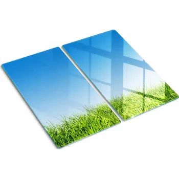 Obraz Kuchyňské Multifunkční Ozdobné Desky Tvrzené Sklo Tráva 2x30x52 cm