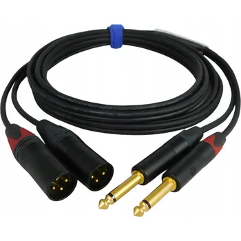 Audio kabel SOMMER PEACOCK 2x XLR 2x JACK 6,3 mm NEUTRIK 3m