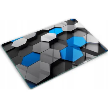 Obraz Odolné a stylové kuchyňské tvrzené sklo s 3D vzorem 80x52 cm