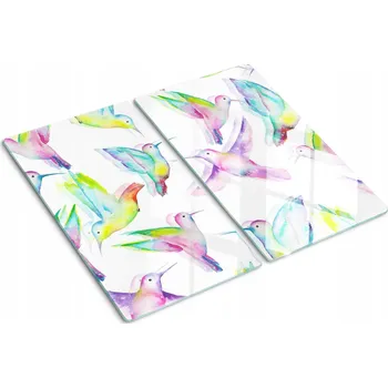 Obraz Multifunkční dekorativní skleněné tabule s potiskem potiskem Kolibříci 2x30x52 cm