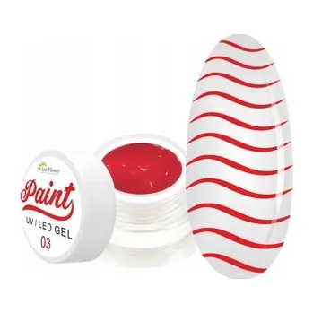 Potravinářské barvivo Sun Flower Paint 03 Červená 3 g gelová barva na zdobení nehtů