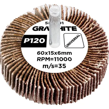 Brusný kotouč Lamelový kotouč 60 x 15 x 6 mm, P120 58T391