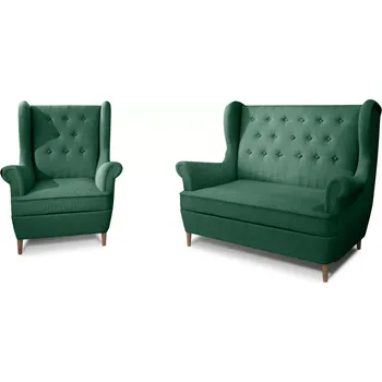 Sedací souprava Sedací souprava AROS 2+1 Solid 39 zelená