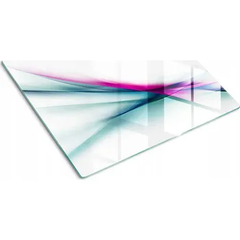 Obraz Skleněná kuchyňská deska na servírování s grafikou Abstrakce vlny 60x52 cm