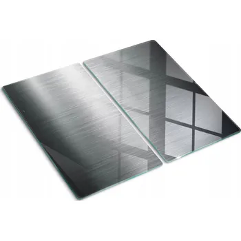 Obraz Skleněné kuchyňské desky na krájení s motivem kovového pozadí, 2 ks 30x52 cm