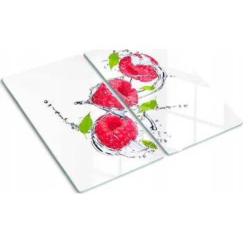 Obraz Odolné a stylové kuchyňské skleněné desky s motivem Malina a voda 2x30x52 cm