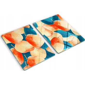 Obraz Sada tvrzených skleněných kuchyňských desek s motivem hrušky 2x 40x52 cm