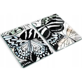 Obraz Tvrzené Multifunkční Dekorativní Skleněné Desky Květ motýla 2x40x52 cm