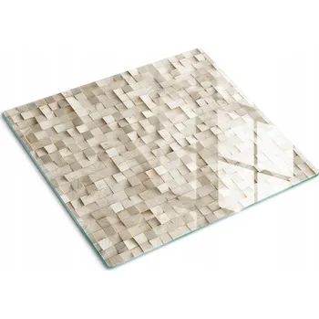 Obraz Odolná a stylová kuchyňská deska z tvrzeného skla s motivem dřeva 60x52 cm