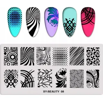 Přípravek na nehty Šablona / Destička na nehty pro zdobení nehtů XY-BEAUTY - 08